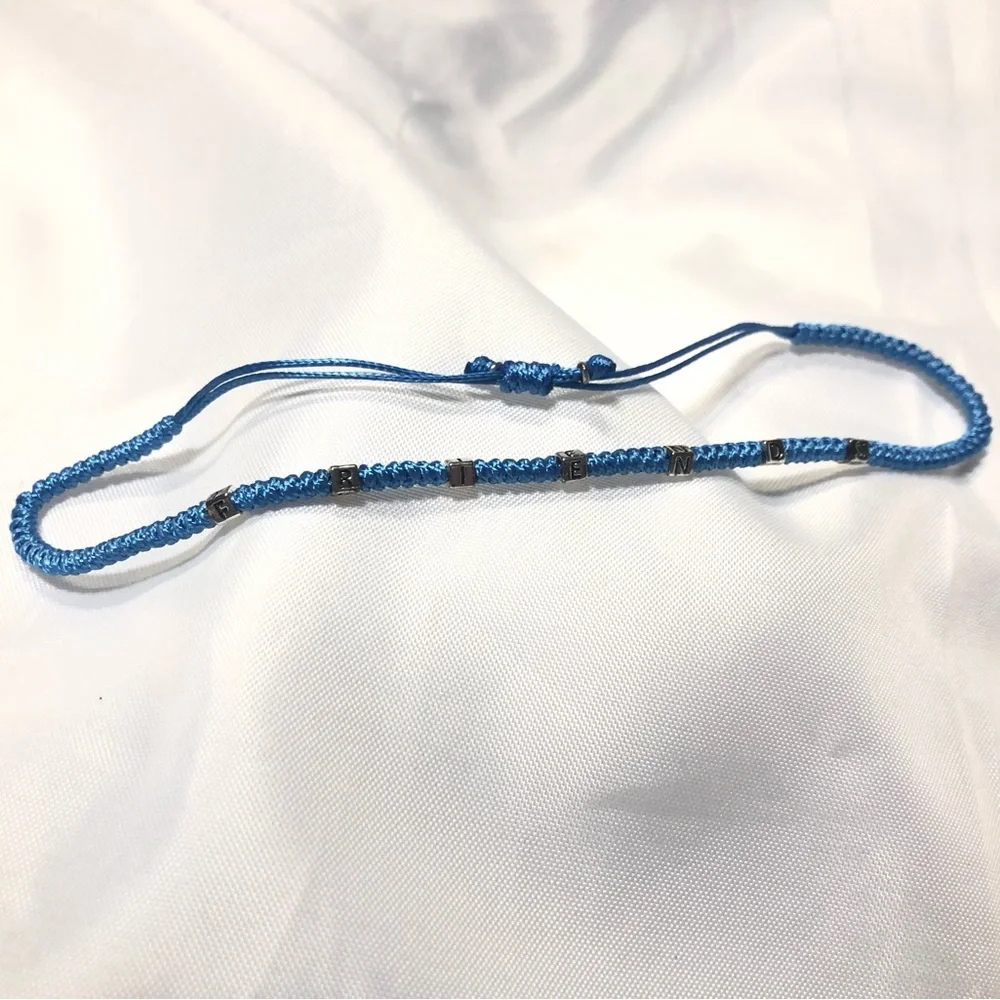 🆕 FRIENDS Silver and turquoise blue bracelet (813)